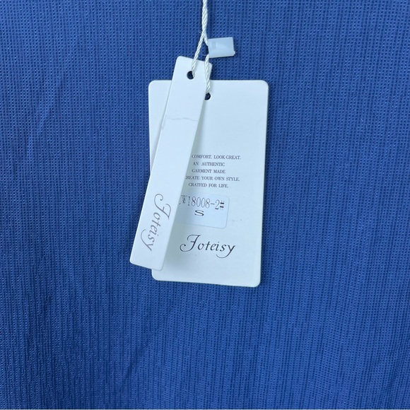 NEW Navy Blue Ruffle Dress Women's Small - Picture 5 of 15